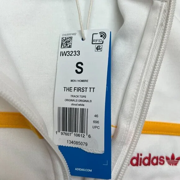 Adidas The First Track Top 'Cloud White' IW3233 Jacket size S